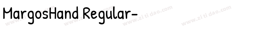 MargosHand Regular字体转换